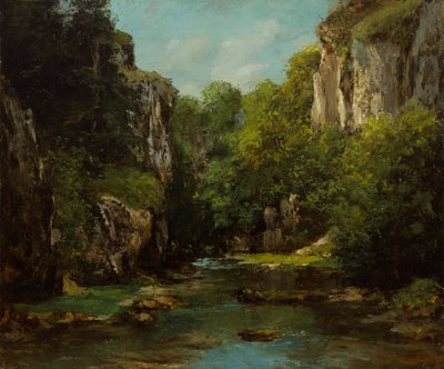 The Stream of the Black Well by Gustave Courbet